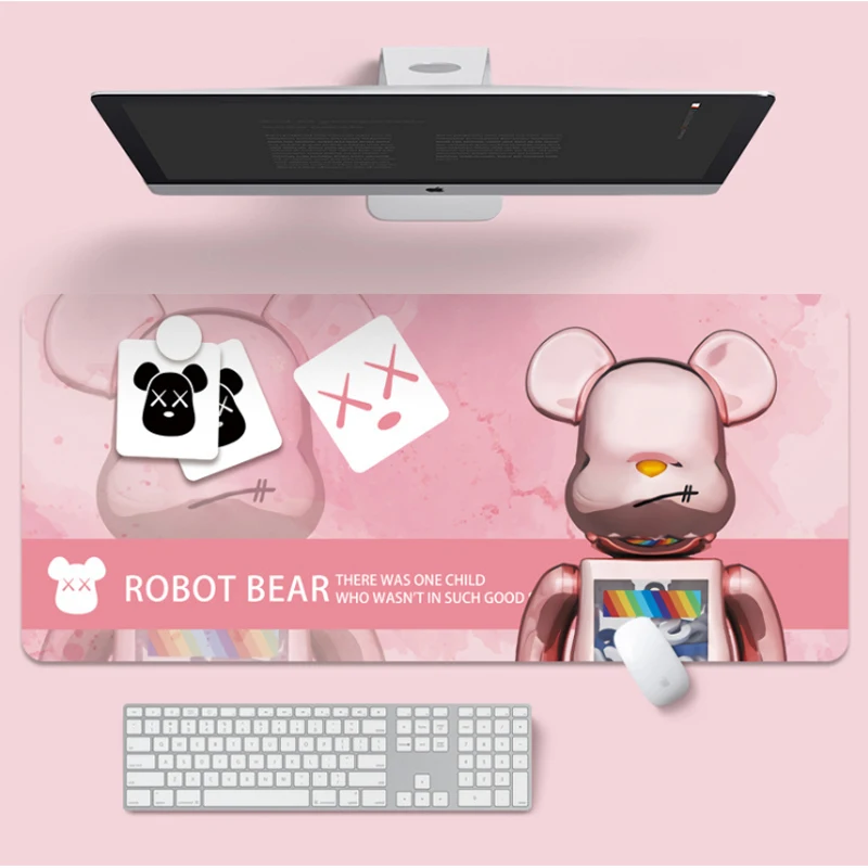 

Portable Large Mouse Pad Gamer Waterproof PU Leather Suede Desk Mat Computer Mousepad Keyboard Table Cover