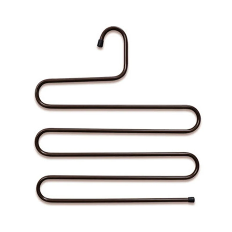 Новинка 2022 г. S-образная 5-слойная вешалка для нижних брюк нескользящая компактная