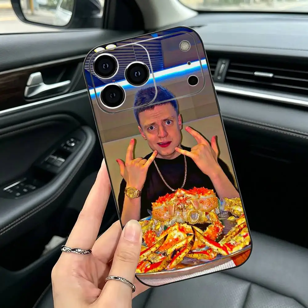 Фото Популярный противоударный чехол Trash Streamer Mellstroy-y Soft Black для iPhone 17, 16, 15, 14, 13, 12, 11, XS, Plus, Pro Max №3