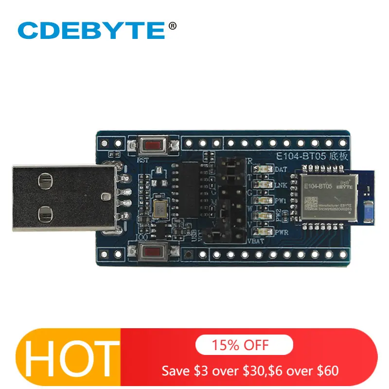 TLSR8266 тестовая плата Bluetooth BLE4.2 USB для TTL E104-BT05-TB трансивер с низким энергопотреблением, беспроводной модуль