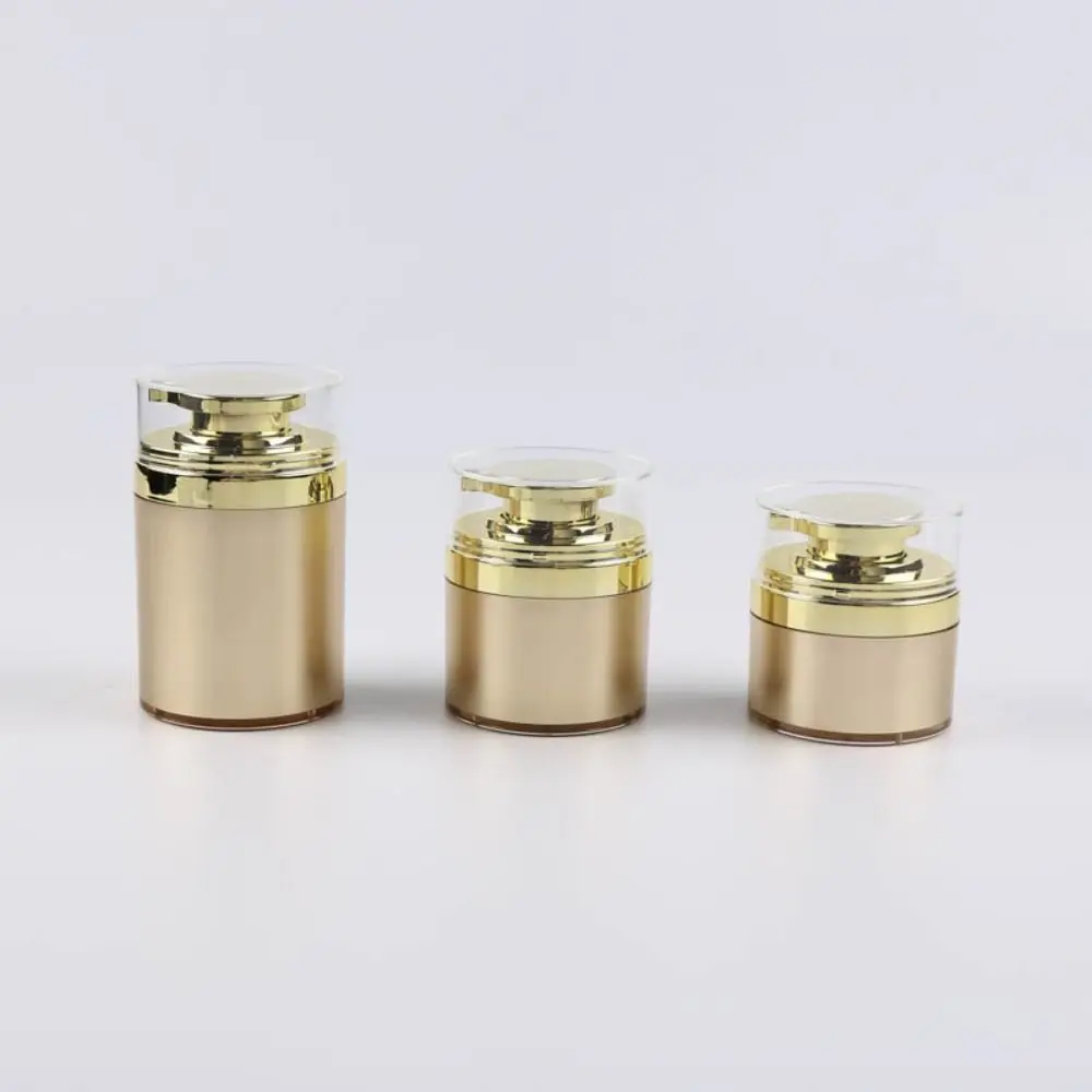

30/50/100g Gold Acrylic Vacuum Cream Bottle Cosmetic Container Face Cream Bottle Press Lotion Jar Bottle