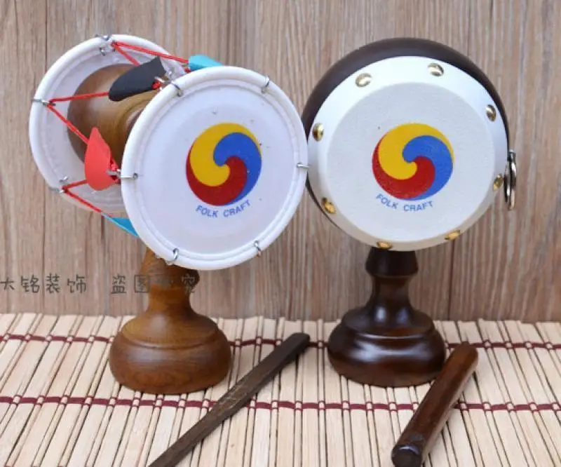 Корейский этнический традиционный круглый барабан для талии ударный инструмент