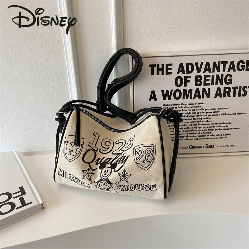 Disney Mickey New Women's Bag Fashionable High Quality Large Capacity Crossbody Bag Casual Multifunctional Storage Travel Bag