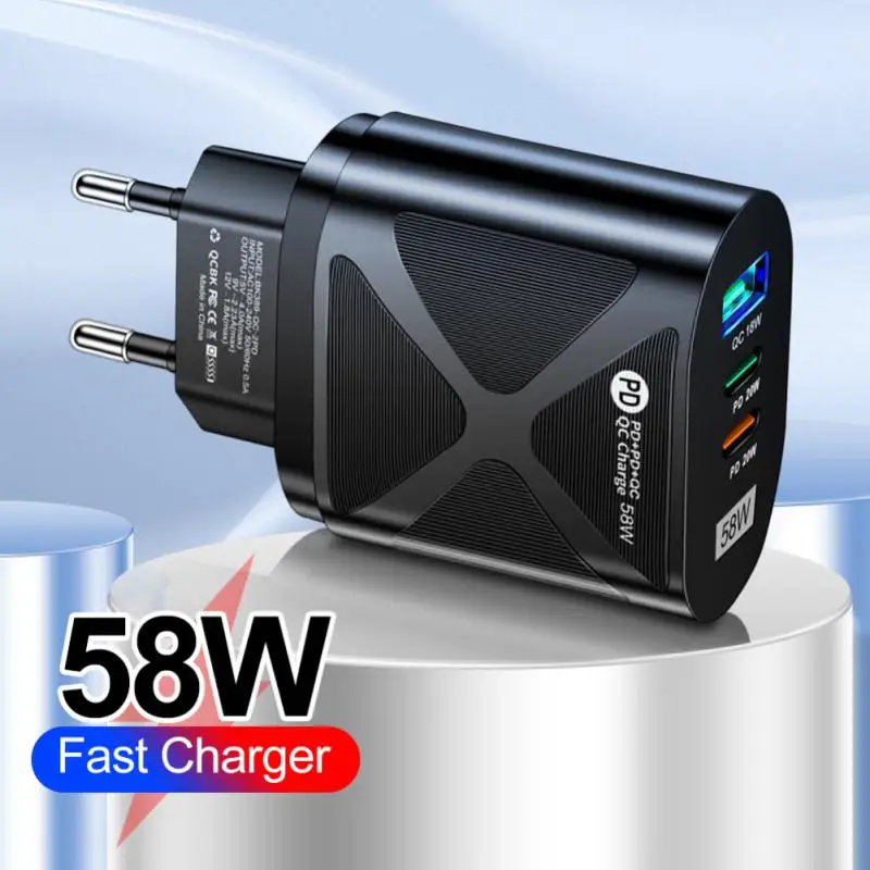 

Wall Adapter Support Type C Pd Fast Charging Portable Pd Charger Eu Us Uk Plug 2pdqc3.0usb For Iphone Huawei 20w Usb Charger