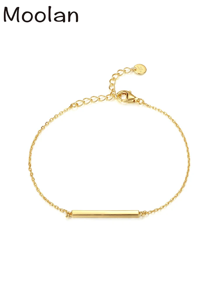 

Серебряный квадратный браслет Moolan Jewel для женщин, ювелирные изделия, подарки