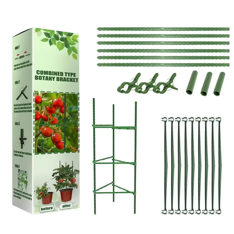 

Tomato Trellis Plant Cages Garden Plant Vertical Support Stake With Clips For Tomato Cucumber Eggplants Rose Climbing Plants