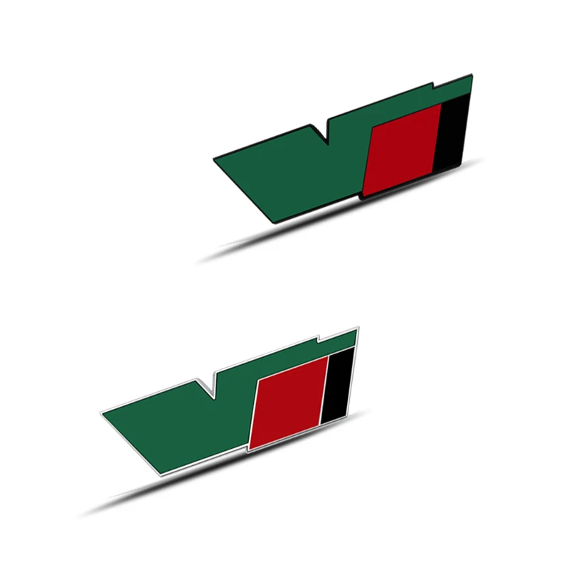 Металлическая Автомобильная наклейка с надписью V-образная решетка эмблемой