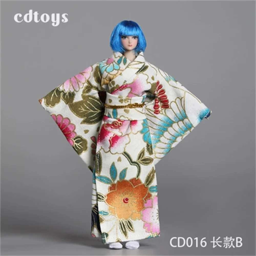 Cdtoys Cd016 1/12 женщина-солдат длинное короткое кимоно с принтом модель древней одежды