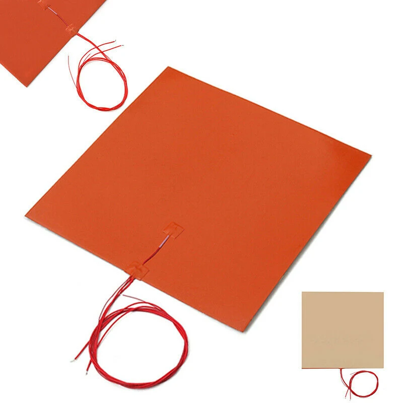 

Printer Heated Heating pad Replacement Silicone Thermal Wires 110V-220V 1400W Bed Controller Heater Mat Orange