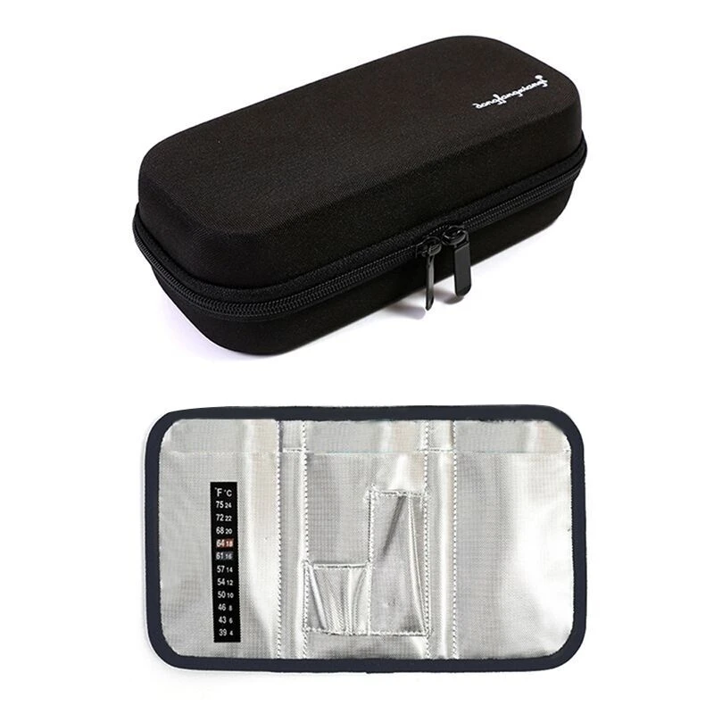 

Storage Protector Bag EVA Insulin Bag Medical Insulin Cooler Travel Pocket Packs Pouch Drug Freezer Box For Diabetes People