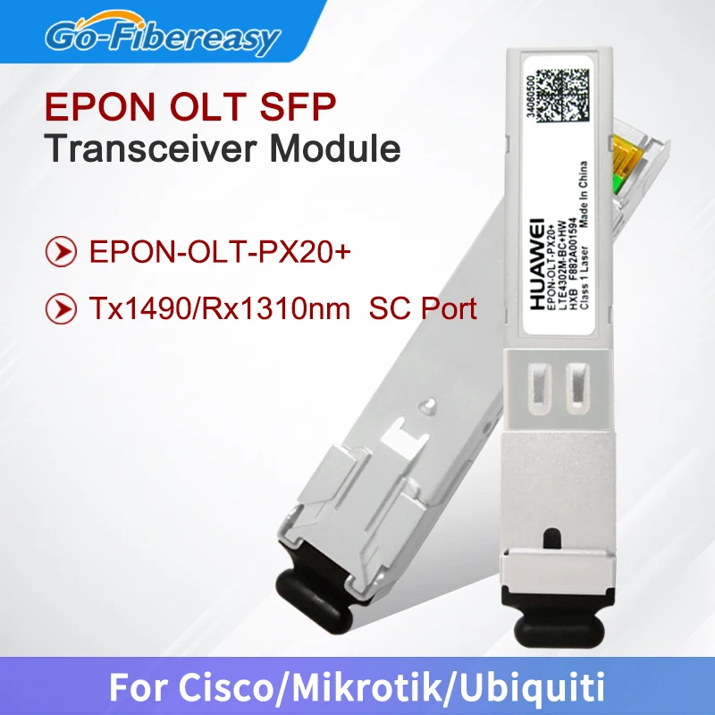 SC SFP Module EPON OLT EPON-OLT-PX20+ Optical Transceiver Tx1490/Rx1310nm For Huawei FTTH OLT Fiber Network Switch Module