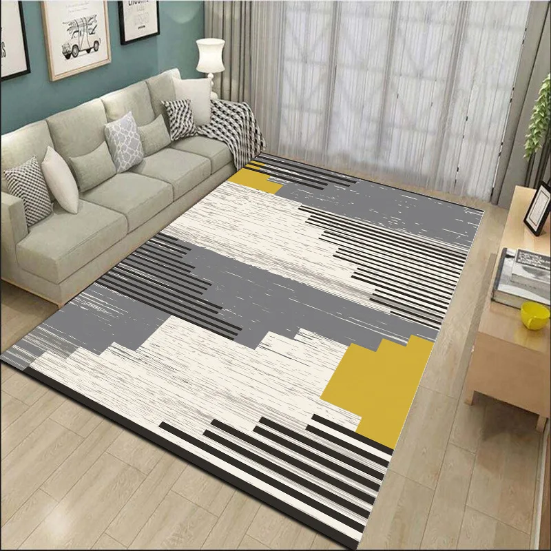 

Wholesale Custom Sofa Carpet Floor Mats Abstract Print Modern Minimalist Nordic Living Room Coffee Table Household Carpet