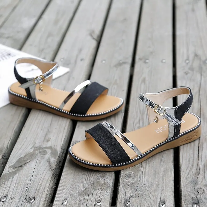 Fashion Diamond Women Sandals Shoes for Women Peep Toe Buckle Strap Roma Sandals Casual Luxury Shoes Sandalias De Mujer