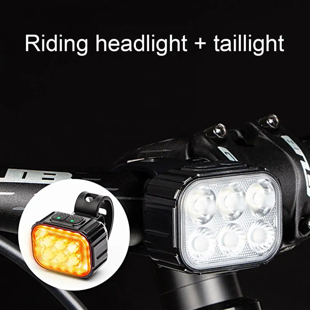 

Warning Easy to Install Anti-Corrosion Bike Front Tail Light for Night