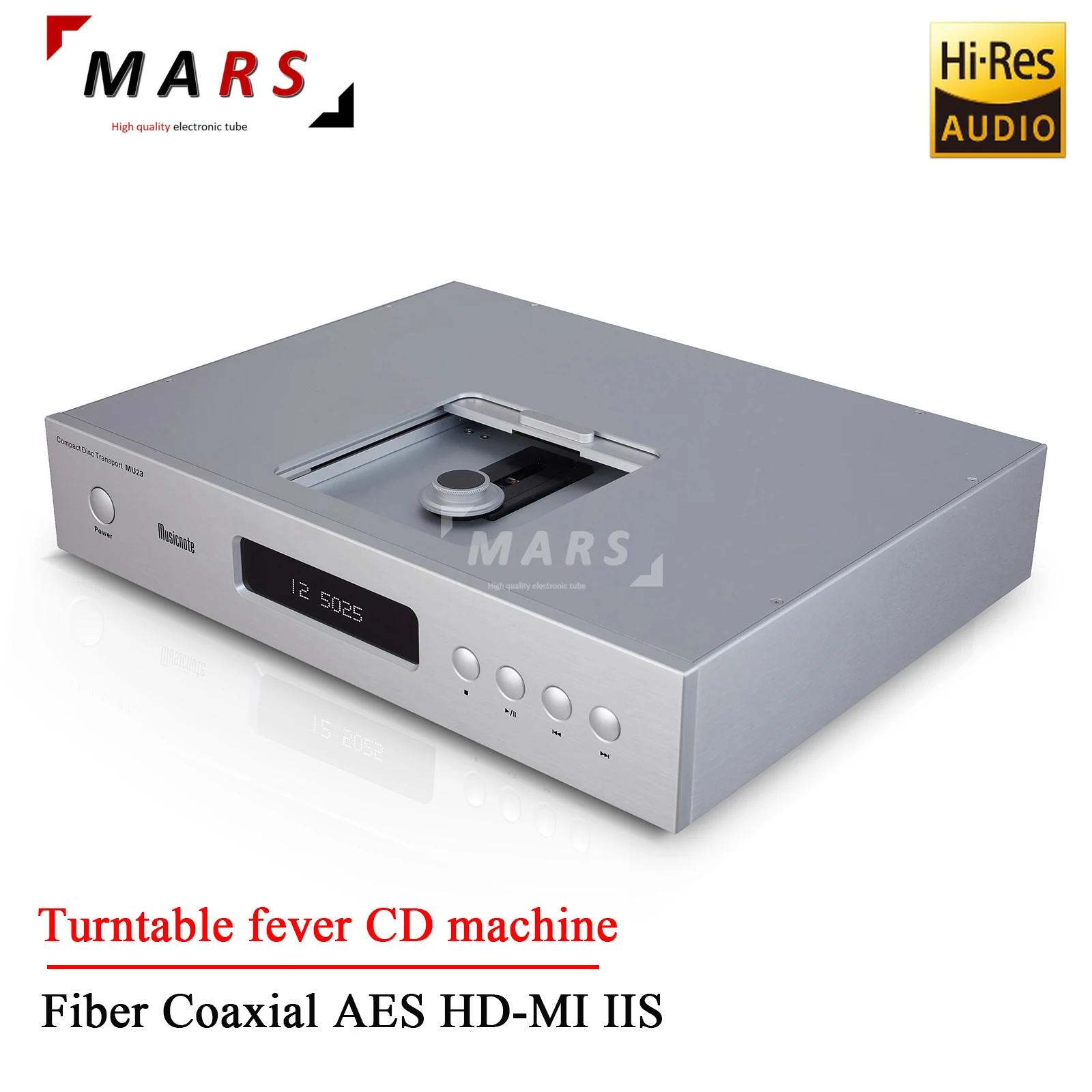 

Mars CD-MU23 Professional HIFI CD Transport With Optical Coaxial AES HD-MI IIS Output CD Player Factory Direct Latest