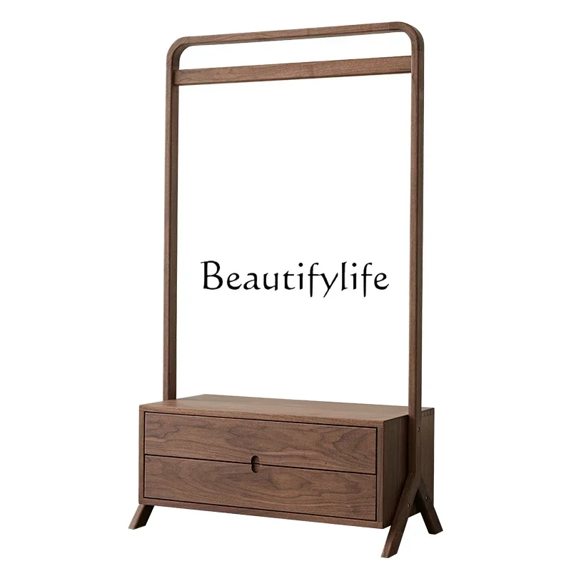 Скандинавская вешалка для пальто и шляп из массива дерева напольная одежды