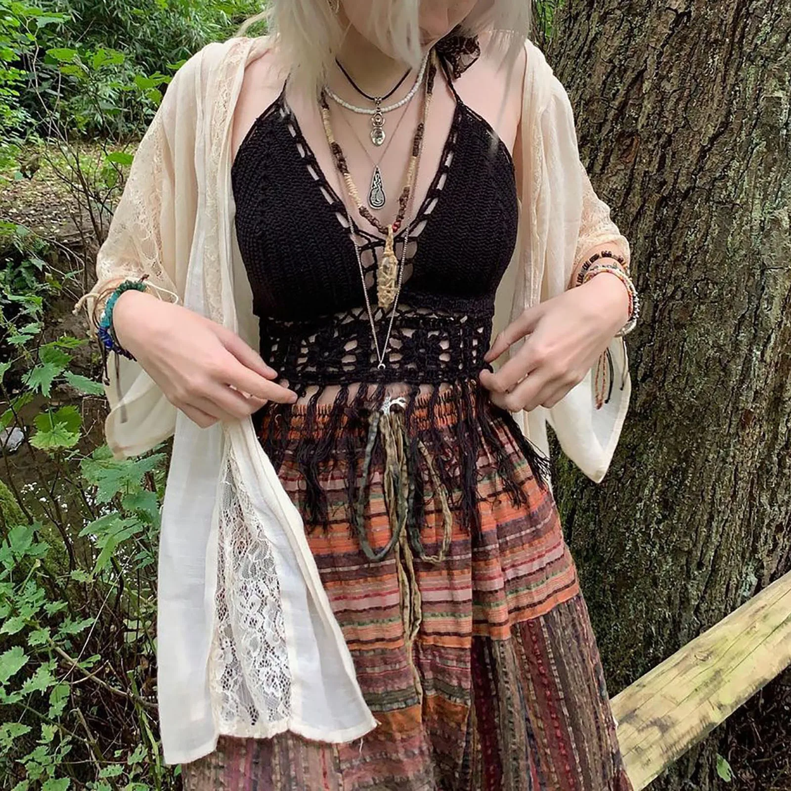 Юбка-макси Женская трапециевидная с завышенной талией на кулиске