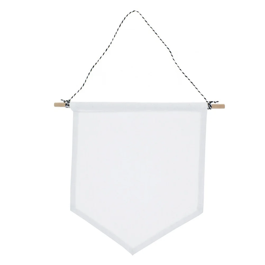 

Pin Display Pennant Banner Enamel Lapel Pin Badge Flag Plain Blank Canvas Wall Banner(White/M)