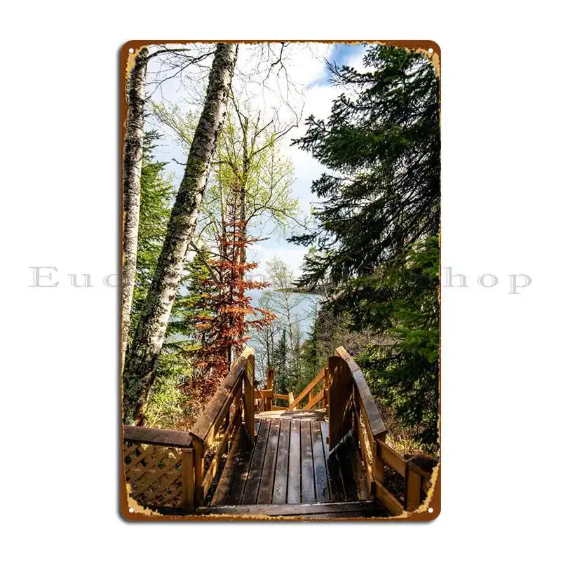 

Lake Superior Forest Metal Sign Club Party Decoration Garage Create Bar Tin Sign Poster