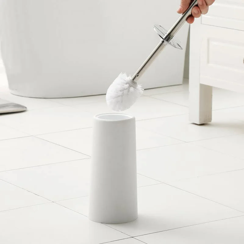 

Toilet plastic cleaning brush toilet cleaning brush thickened plastic stainless steel brush handle toilet