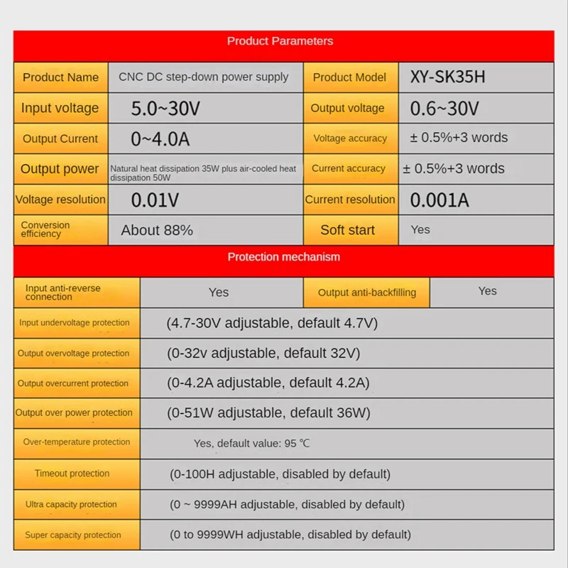 Преобразователь постоянного тока SK35H с регулируемым лабораторным источником