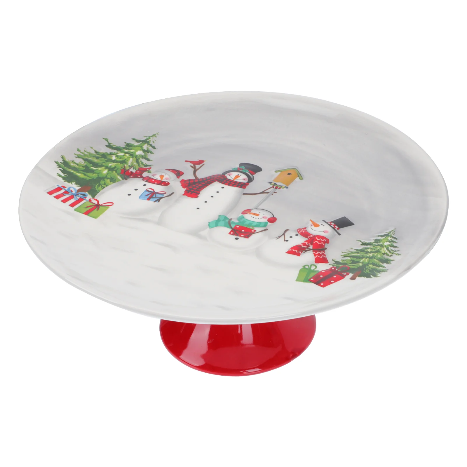

Cake Stand Cupcake Christmas Holder Ceramic Display Serving Tray Plate Stands Desert Porcelain Rack European Platterdessert