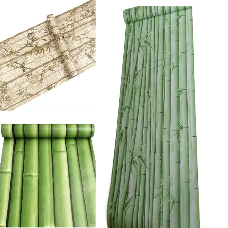 Самоклеящиеся обои с бамбуковыми узорами