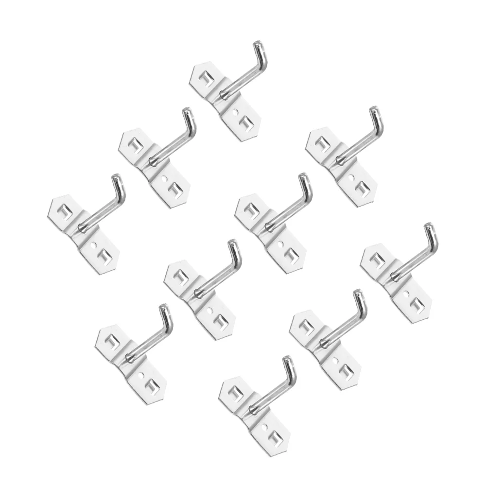 

10pcs Professional Pegboard Hooks Useful Display Rack Home Iron Storage Hooks