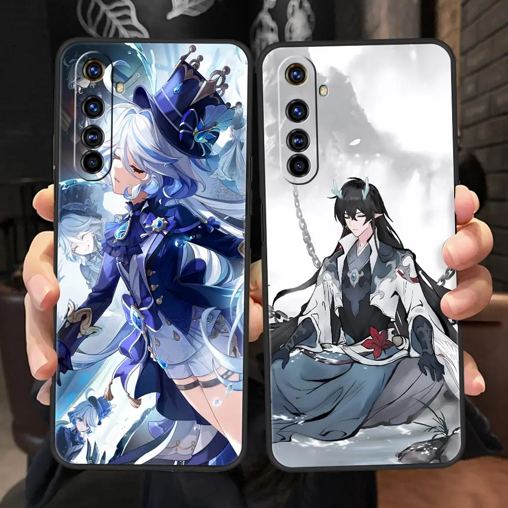 Чехол Honkai Star Rail Genshin Impact чехол для телефона Realme 11 10 9 8 5G 7 6 GT2 Pro C21 C11 C25 C35 GT Neo 2 3 3T