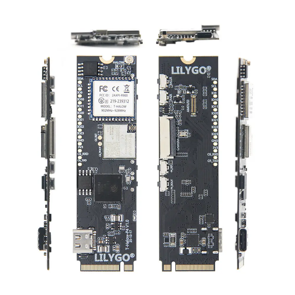 Фото LILYGO T Halow P4 ESP32 P4 C6 M2 Слот для камеры, интерфейс Wi-Fi, Bluetooth №4