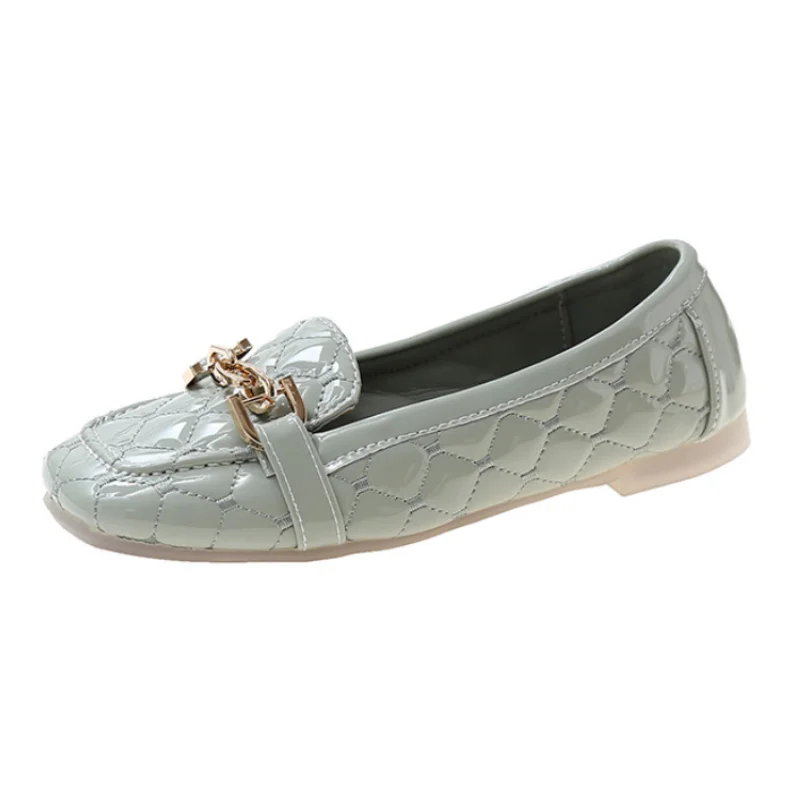 

Ladies Flat Shoes 2022 New Spring Fashion All-match Soft Bottom Square Toe Shallow Mouth Loafers Flat Shoes Women's Shoes