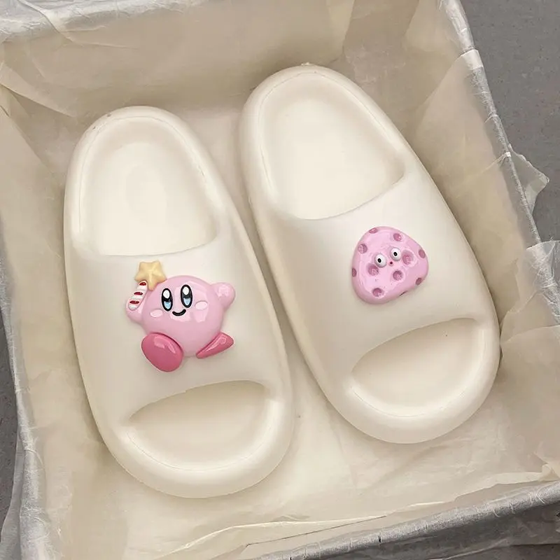 Крутые женские шлепанцы Kirby Ummer мягкие сандалии с мультяшным рисунком Пляжная