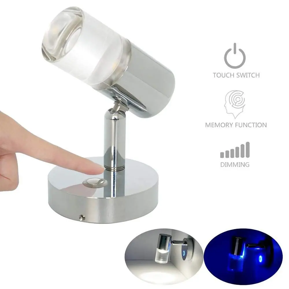 

Adjustable Dimmer Touch Switch Multipurpose LED Wall Light Spotlight Desk Lamp Reading Lamp