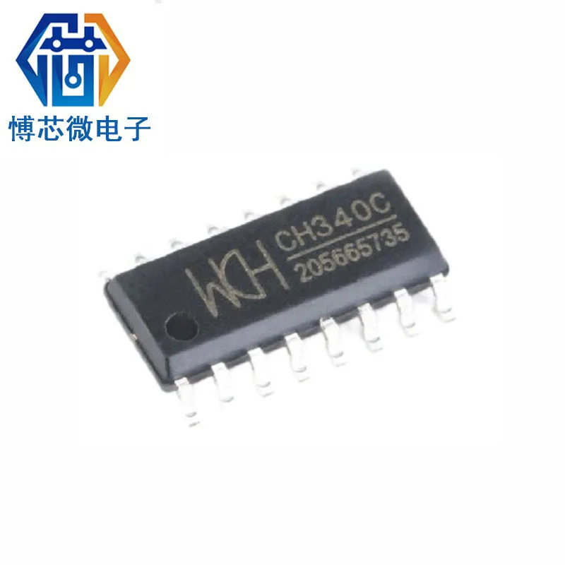 

10 шт., корпус CH340C: Стандартный трансивер с USB-чипом 3,3 В, 5 В, 2 Мбит/с