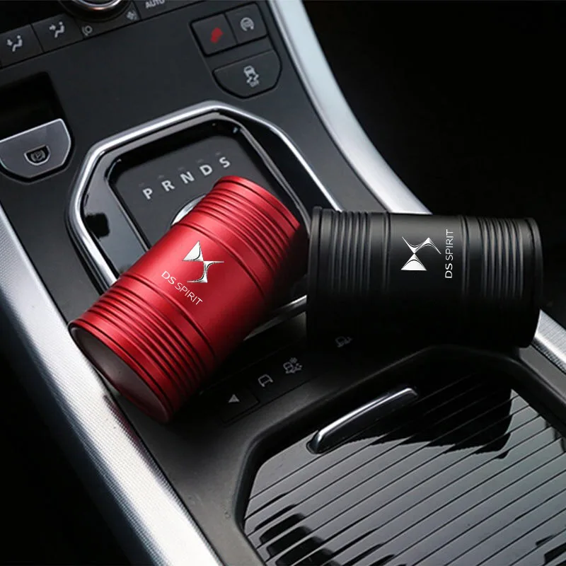 

Aluminum Alloy Car Home Ashtray Oil Drum Shape Smoke Ash Holder For DS WILD RUBIS SPIRIT DS3 Cabrio DS4S DS6 DS7 Crossback