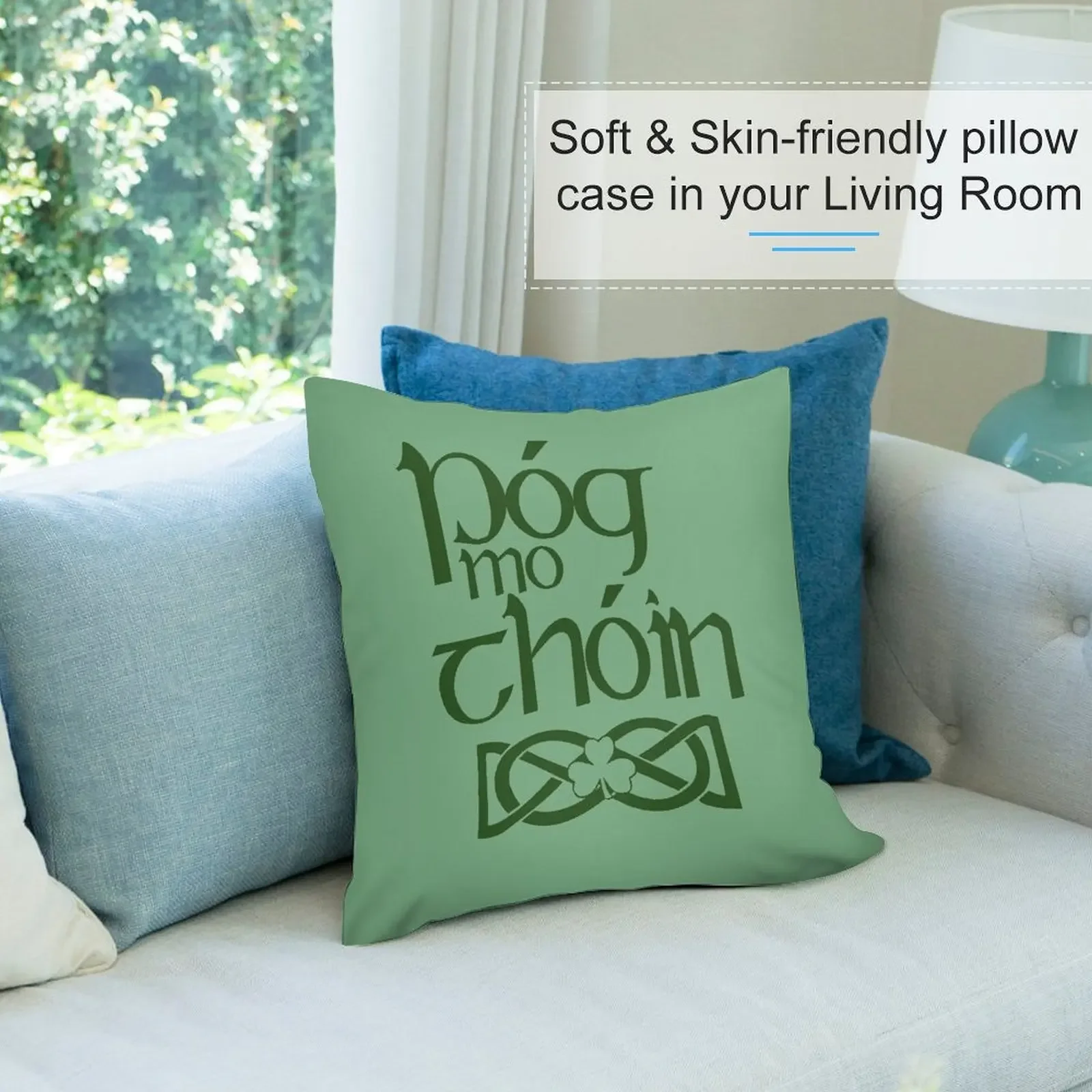 Pog Mo Thoin (Kiss My Ass) Декоративная подушка с вышивкой Чехлы для диванных подушек