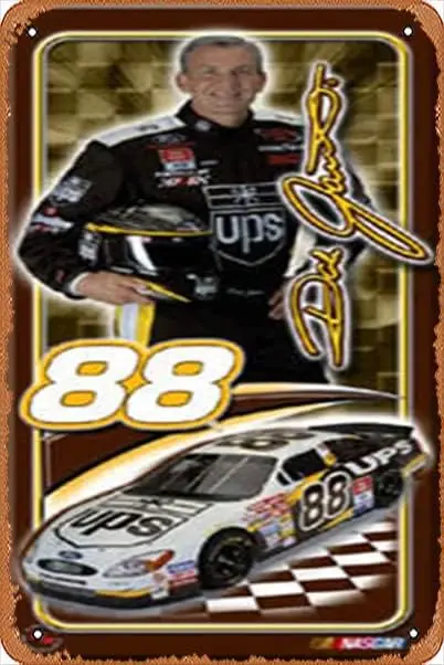 Muecddo Vntge Metl Sgns Funny Dle Jrrett Bg-Tme — плакат Rcng Reflectons 2003 Sgn Wll rt Decor Plque для Muscl Mn Cve