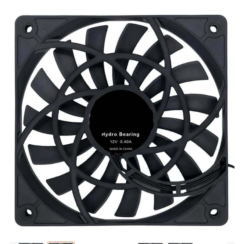 

Mute 120Mm 12Cm PWM Cooling Fan Slim 12Mm,New 120X120x12mm DC 12V 0.20A 1400RPM Computer PC Case Chassis Cooler Quiet