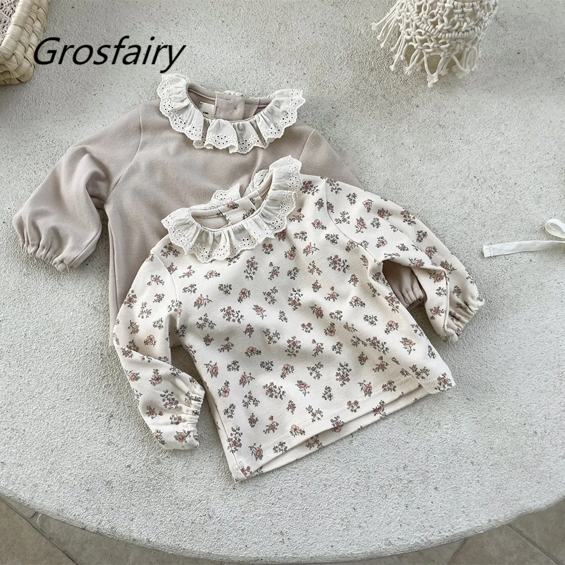 

2022 Spring Baby Girl Clothes Newborn Long Sleeve Blouses Baby Girls Floral Cotton Child Shirts Blusas Infant Kids Tops 0-24M