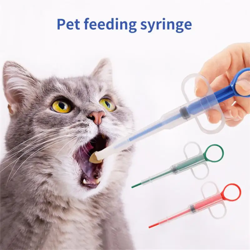 

1Pcs Pet Medicine Syringe Pill Gun Piller Push Dispenser Cat Dog Deworming Needle Water Milk Automatic Feeder Pet Supplies