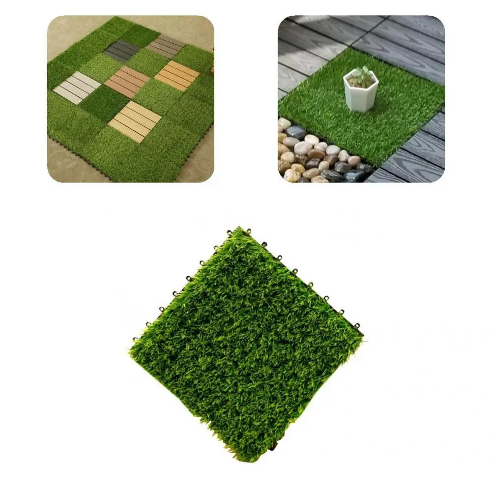 

Anti-fade Plastic Fairy Garden Artificial Grass DIY Lawn Decoration for Yard