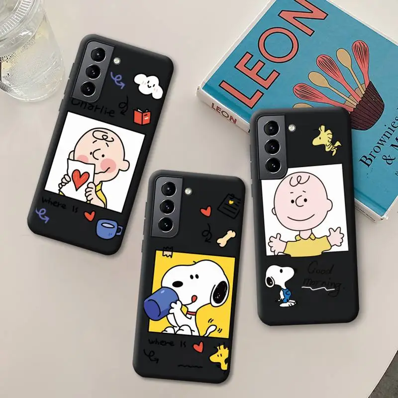 

Cartoon Cute Dog Snoopy Phone Case Silicone Soft for Samsung Galaxy S21 Ultra S20 FE M11 S8 S9 Plus S10 5G lite 2020