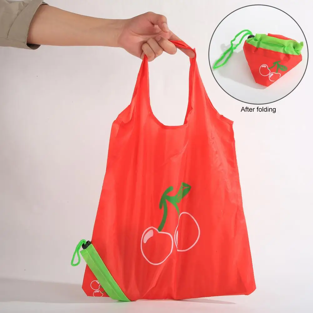 

Fruit Shape Shopping Bag Reusable Shopping Bag Drawstring Foldable Storage Pouch Multi-functional Grocery Bag Tote Handbag