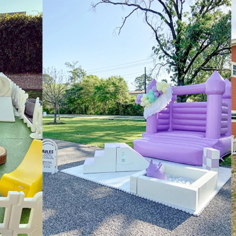 Детское белое оборудование для детской площадки надувная яма бассейна с мягкими
