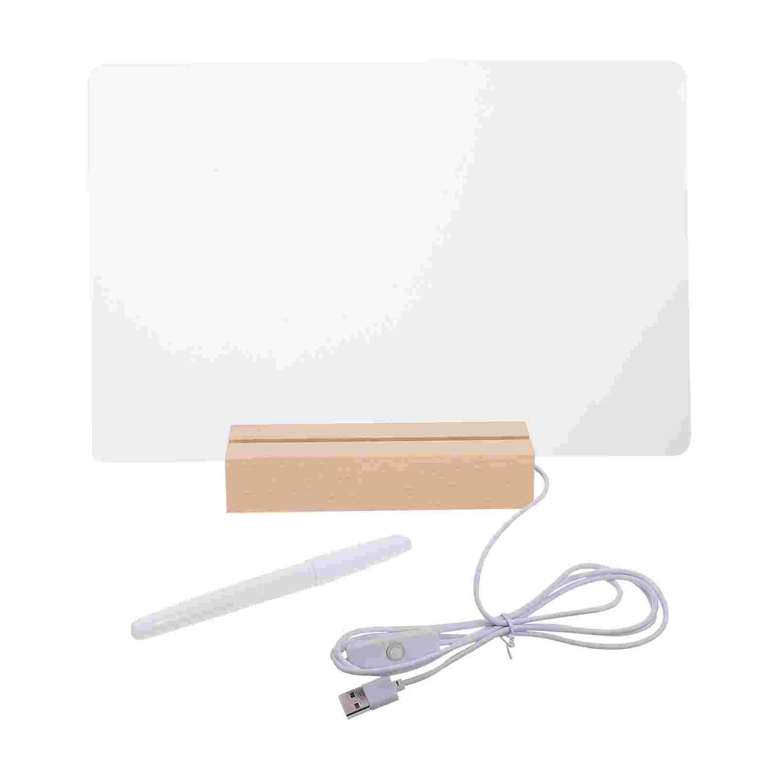 

Night Light Note Board Decorative Lights School LED Home Desktop Acrylic Writing Office Message