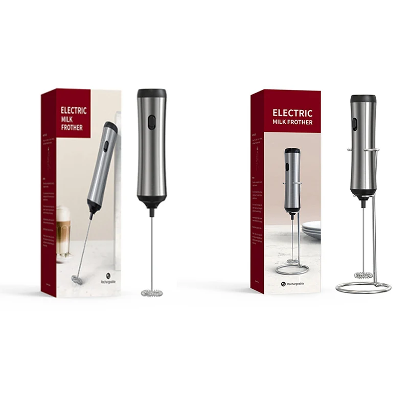 

Портативный Перезаряжаемый Электрический вспениватель молока, пенообразователь, ручной вспениватель, высокоскоростной Миксер для напитков, палочка для вспенивания кофе