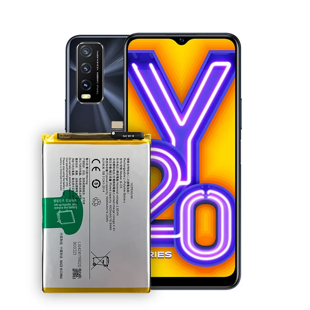 compatible for vivo y2020iy12sy20s b o5 5000mah phone battery series free global shipping