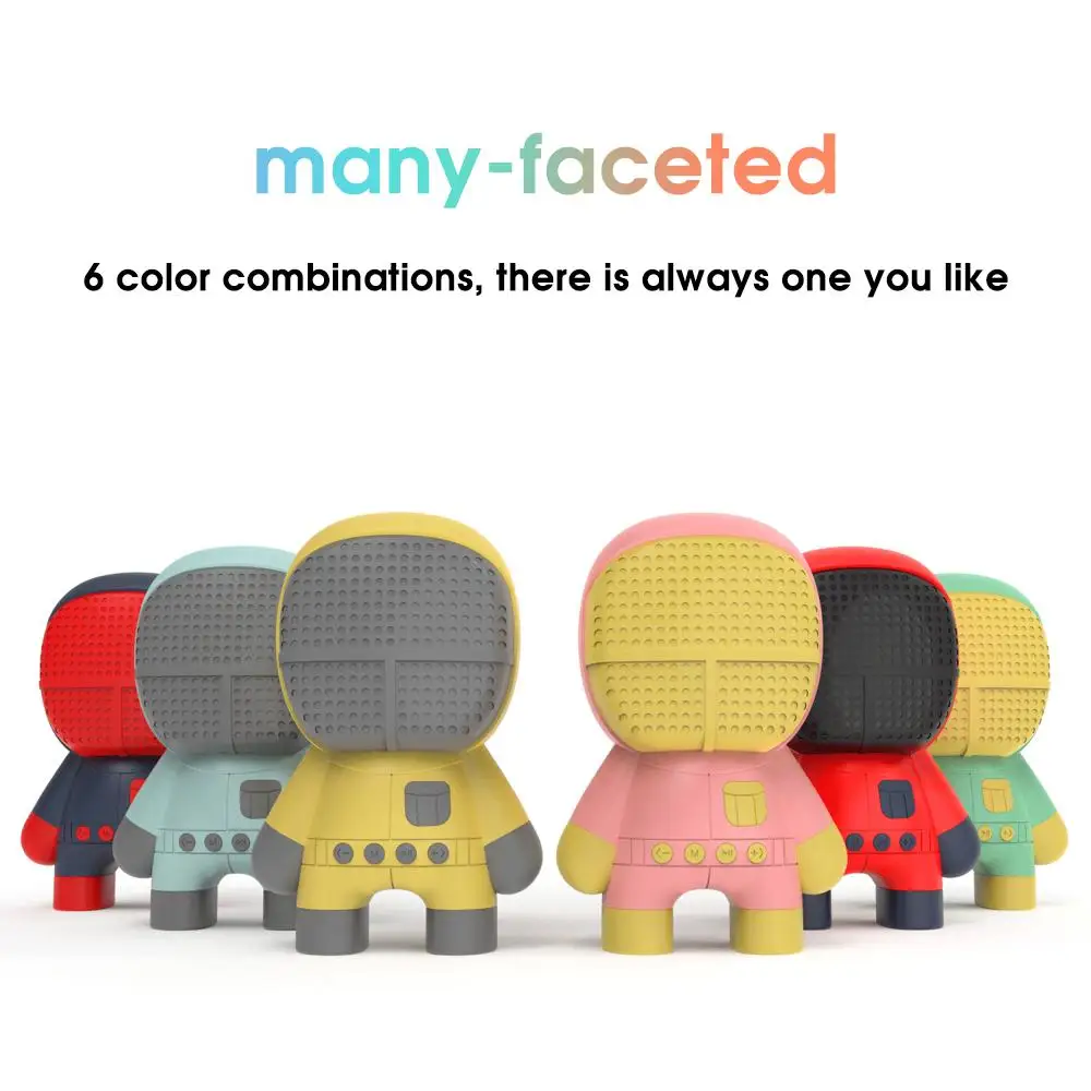 

New M8 Cute Bluetooth Speaker Card Mini Mini Mini Audio Creative Bluetooth Plastic Speaker Multi Color Option