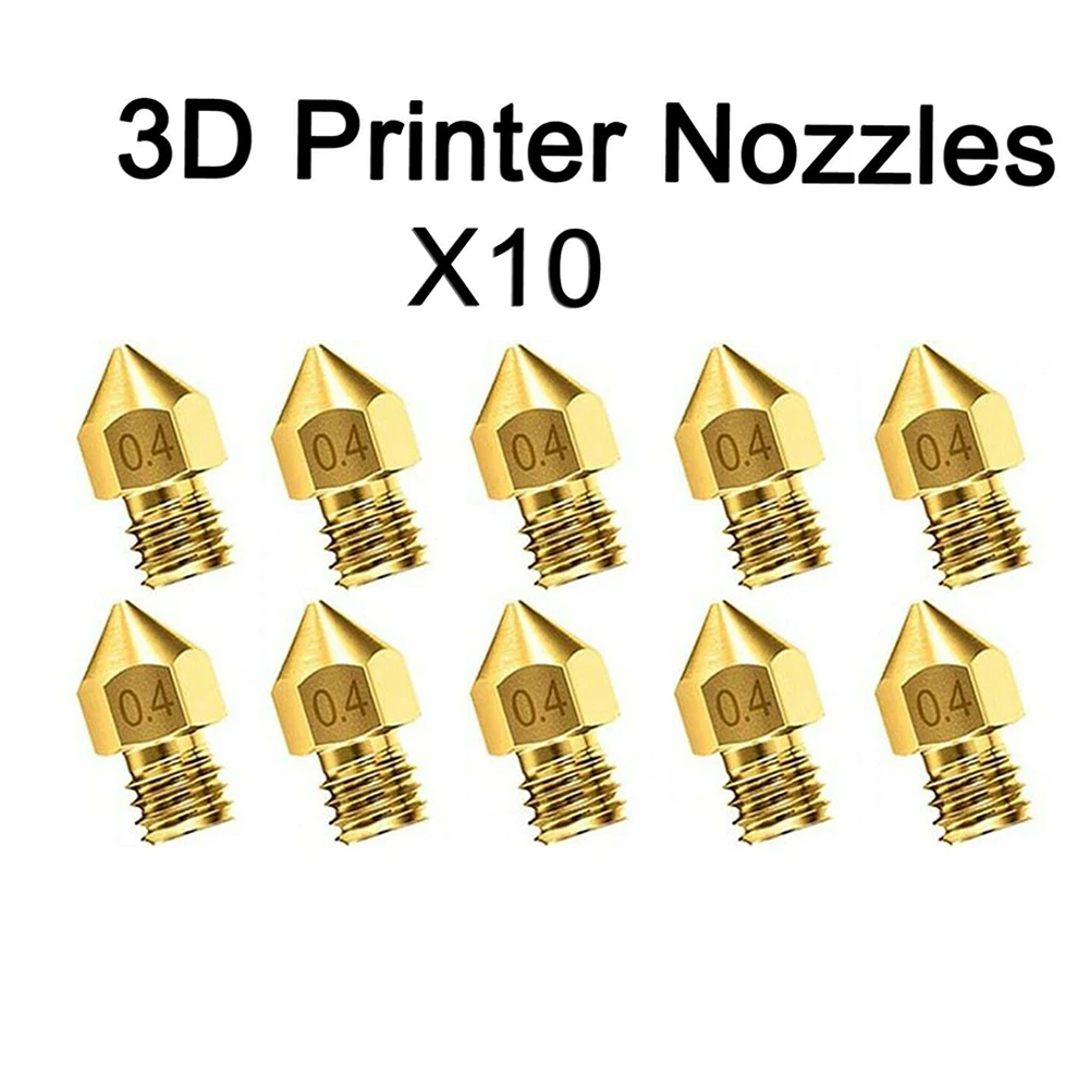 

Латунные насадки для экструдера CR10 Ender 3, 1,75/0,4 мм, 10 шт.