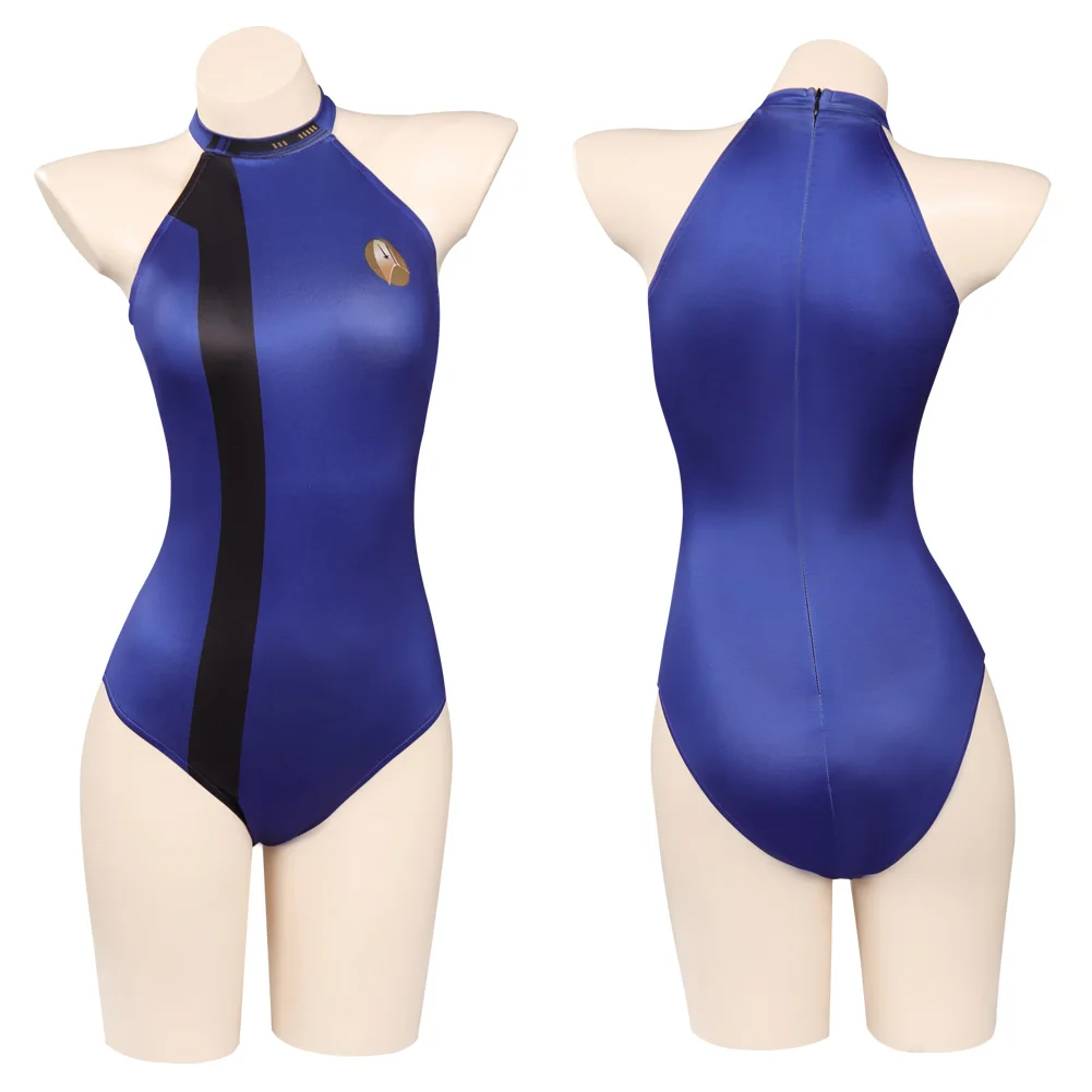 

Discovery Season 4 Spock Swimsuit Cosplay Costume Jumpsuit Swimwear Halloween Carnival Suit